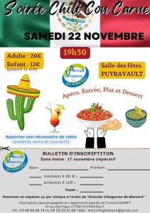 Soirée à thème Chili - 2025-2